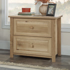 Sauder - La Collection Hillmont Farm Classeur latéral - Finition Timber Oak-Deux tiroirs à fichiers avec glissières à extension complète peuvent contenir des fichiers suspendus de taille lettre ou légale