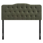 Modway - Annabel Mélange de lin premium Tête de lit King, Sauge-Tête de lit rembourrée en mousse dense