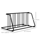 DURHAND - Support de rangement pour 6 vélos double face-Fabriqué en acier avec revêtement en poudre et barres transversales inférieures pour plus de stabilité