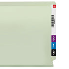 Smead - Chemise à lamelles - 8 1/2" x 11" - 2" Expansion - 2 Fastener - Capacité 2" - Gris, Vert - 60% Recyclé-Protégez vos documents et vos doigts avec la technologie de fixation enduite brevetée SafeSHIELD de Smead