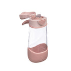 b.box - Bouteille Tritan Sport à Bec - 450ml - Écrasé de Rose (Blush Crush)-Bec en silicone à flux facile et couvercle rabattable gardent l’hygiène et la simplicité