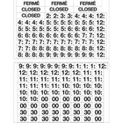 Cosco - Kit de panneau d’heures d’ouverture avec chiffres autocollants - 5,25 po x 6 po-Le design à adhérence statique s’applique facilement sur les surfaces en verre sans adhésif, permettant un repositionnement et des mises à jour simples