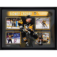Sidney Crosby 4 Photo Collage Pittsburgh Penguins - Impression encadree - 36" x 28"-Qualité supérieure - print framed
