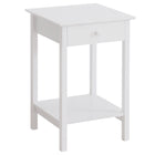 HOMCOM - Table de nuit moderne 15,4 po - blanc-Le style moderne est un excellent ajout à votre décoration intérieure 