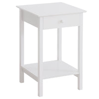 HOMCOM - Table de nuit moderne 15,4 po - blanc-Le style moderne est un excellent ajout à votre décoration intérieure 