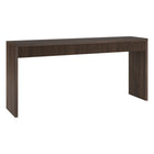 Hudson&Canal - Console rectangulaire cannelée Lawrence de 162,5 cm de large, couleur aulne brun-Un design contemporain moderne pour votre entrée, votre salon, votre bureau et plus encore