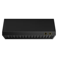 KUCHT KRHG480-GL 48 po Hotte sous armoire - avec commandes numériques - 1200 CFM - Gemstone/Or-Deux commandes tactiles numériques à cadran rond assorties aux boutons ronds de toute cuisinière et parfaitement compatibles avec notre thermostat numérique exclusif Horus à cadran présenté sur la série KX
