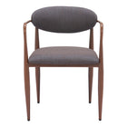 Zuo - Zens Chaise de salle à manger - Gris truffe - Ensemble de 2-Soutien confortable des accoudoirs