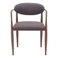 Zuo - Zens Chaise de salle à manger - Gris truffe - Ensemble de 2-Soutien confortable des accoudoirs