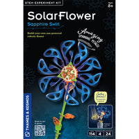 Thames & Kosmos - Fleur Solaire - Bleue-Construisez une fleur mécanique hypnotisante qui tourne au soleil