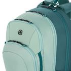 SWISSGEAR - Sac à dos pour ordinateur portable 8172 - Bleu sarcelle clair-La housse de trolley à passage direct se glisse sur la poignée des bagages à roulettes pour faciliter le transport de plusieurs sacs.