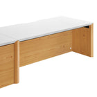 Modway - Kinetic Support mural de 38" Bureau avec armoire et tablette - White Natural-7