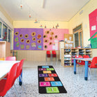 Ashley Productions - Smart Poly The Original Fun Mat - Coureur de Tapis - 15 -5" x 47" - Nombres 1-10 - Boucle de Craie-Facile à nettoyer : La surface absorbante et douce permet de nettoyer rapidement les déversements et les désordres.