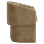 Modway - Verity Barrel Back Cuir végane Chaise à manger - Toast-Arrivée entièrement assemblée