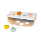 Janod - Doux Cocon - Taptap et trieur de formes-Convient aux tout-petits et aux enfants d'âge préscolaire.