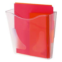 Deflecto - Classeur mural Euro-Style Portrait DocuPocket - Fumee-Contient les formats lettre, legal et A4