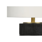 Monarch Specialties - Luminaire - 24 po H Lampe De Table - Résine Noire - Abat-Jour Ivoire / Crème - Contemporain-Montage mineur est requis avec des instructions illustrées incluses . conçu avec des matériaux durables pour votre satisfaction, cette lampe est soutenue par une garantie limitée de 2 ans contre les défauts du fabricant