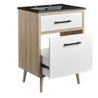 Modway - Maverick 24" Vanette de salle de bain - Chêne noir-8