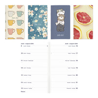 Blueline - Agenda De Poche Bihebdomadaire - 6 1/2 po H x 3 1/2 po l - Couleurs Assorties - Bilingue-17 mois, d’août à décembre