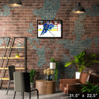 Daniel Sedin Vancouver Canucks - Toile encadree - 31" x 22"-Sous licence officielle de la LNH et de l'AJLNH