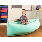 Bouncyband - Coussin sensoriel confortable Peapod, 60 po, de 6 à 12 ans jusqu'à 3 à 5 pi 1 po de hauteur, vert-3 compartiments gonflables permettent aux enfants de se balancer d'un côté à l'autre, offrant ainsi un moyen d'évacuer l'excès d'énergie