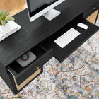 Modway - Chaucer Bureau - Noir-Construction durable en panneaux de particules