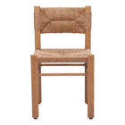 Zuo - Iska Chaise de salle à manger - Naturel - Ensemble de 2-Résistant aux intempéries