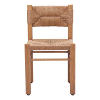 Zuo - Iska Chaise de salle à manger - Naturel - Ensemble de 2-Résistant aux intempéries