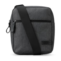 Bugatti - Madison Sac bandoulière - Gris-Fabriqué en 100 % nylon avec garniture en cuir PU lisse
