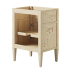 Modway - Elysian 24" Armoire de toilette de salle de bain (lavabo non inclus) - Bourgogne-Construction en bois de manguier