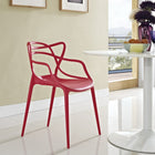 Modway - Entangled Restauration Fauteuil - Rouge-Construction en plastique PP