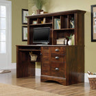 Sauder 62"W La Collection Harbor View Bureau - Finition Curado Cherry-Trois tiroirs dotés d'un système d'assemblage T-lock breveté pour un montage rapide et facile