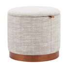 Zuo - Fije Pouf de rangement - Gris-Pied en MDF offrant stabilité et style contemporain