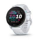 Garmin - Forerunner 70 - Pierre blanche-Cette montre intelligente de course avec GPS facile à utiliser possède toutes les fonctions essentielles dont vous avez besoin pour passer au niveau supérieur, y compris le GPS, l’allure, la distance et la fréquence cardiaque au poignet