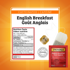 Twinings - Sachets de thé noir Goût Anglais - paquet de 50-Faites infuser un sachet dans de l’eau fraîchement bouillie pendant 3 à 5 minutes selon l’intensité désirée
