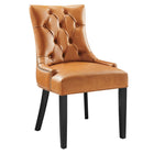 Modway - Regent Touffe Cuir végane Chaise à manger - Tan-Chaise de salle à manger à touffes