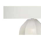 Monarch Specialties - Luminaire - 27 po H Lampe De Table - Crème Céramique - Abat-Jour Ivoire / Crème - Moderne-Dimensions assemblées : 16,5 po L x 16,5 po P x 27 po H . base : 8 po L x 8 po P x 16 po H . abat-jour : 16,5 po L x 16,5 po P x 10,5 po H