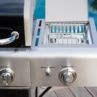 Kenmore - Barbecue au gaz à 4 brûleurs avec brûleur latéral de saisie-Faites cuire jusqu’à 40 hamburgers sur une surface de cuisson totale de 621 po².