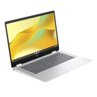 HP - x360 14 po Chromebook avec 3 mois d'abonnement à Google AI Pro - Intel Processor N100 - 128 Go de UFS - 4 Go RAM - Chrome OS-Système d’exploitation Chrome : Les Chromebooks fonctionnent sous Chrome OS, le système d’exploitation conçu par Google qui n’a jamais eu de virus, qui maintient automatiquement toutes les mises à jour et qui propose des applications pour tout.