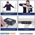 Motionwise - Bureau ergonomique assis-debout à moteur unique série M1 - Blanc-8