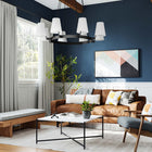 Modway - Surround 8-Lumière Lustre - Bronze blanc-Auvent de plafond encastré