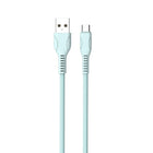 Câble Micro USB Basic Tech 3 pi - Bleu-Tressé pour plus de durabilité