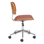 Zuo - Duravel Chaise de bureau - Brun-Dimensions: 24,8 po L x 24,8 po L x 34,8 po H
