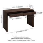 Hudson&Canal - Bureau Pembroke 48'' - Brun aulne-8