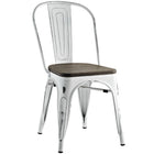Modway - Promenade Bambou Fauteuil d’appoint - Blanc-Chaise de salle à manger moderne