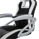 OSP Designs - Chaise de course - noir avec garniture blanche-Pivot sur 360º 