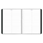 Blueline - Agenda Scolaire Mensuel - 11 po H x 8 1/2 po l - Noir - Anglais-Section contacts