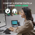 Yealink - Casque UH34 Double Teams - Casque pour téléphone et ordinateur - Certifié Microsoft Teams  - Noir-Microphone antibruit et réduction passive du bruit