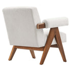 Modway - Lyra Tissu Fauteuil - Tissu ivoire-Pieds non marqués