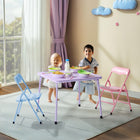 Homy - Ensemble de Table et Chaises pour Enfants Casa - 3 Pièces-Cadre en Acier Robuste - Pieds en acier solides et durables offrant un support fiable, garantissant une longue durée de vie au produit.